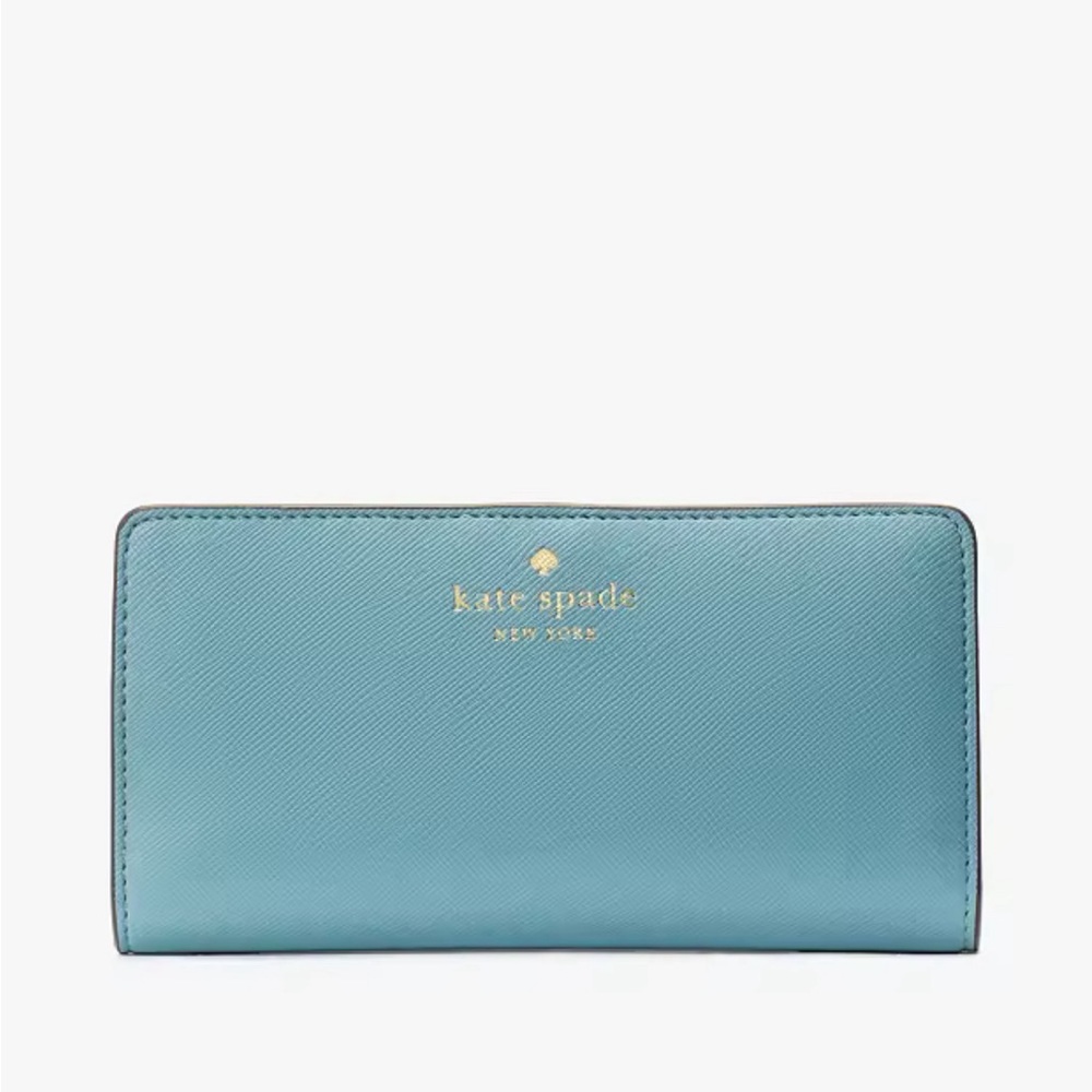 Schuyler Large Smokey Blue Slim Bifold Wallet